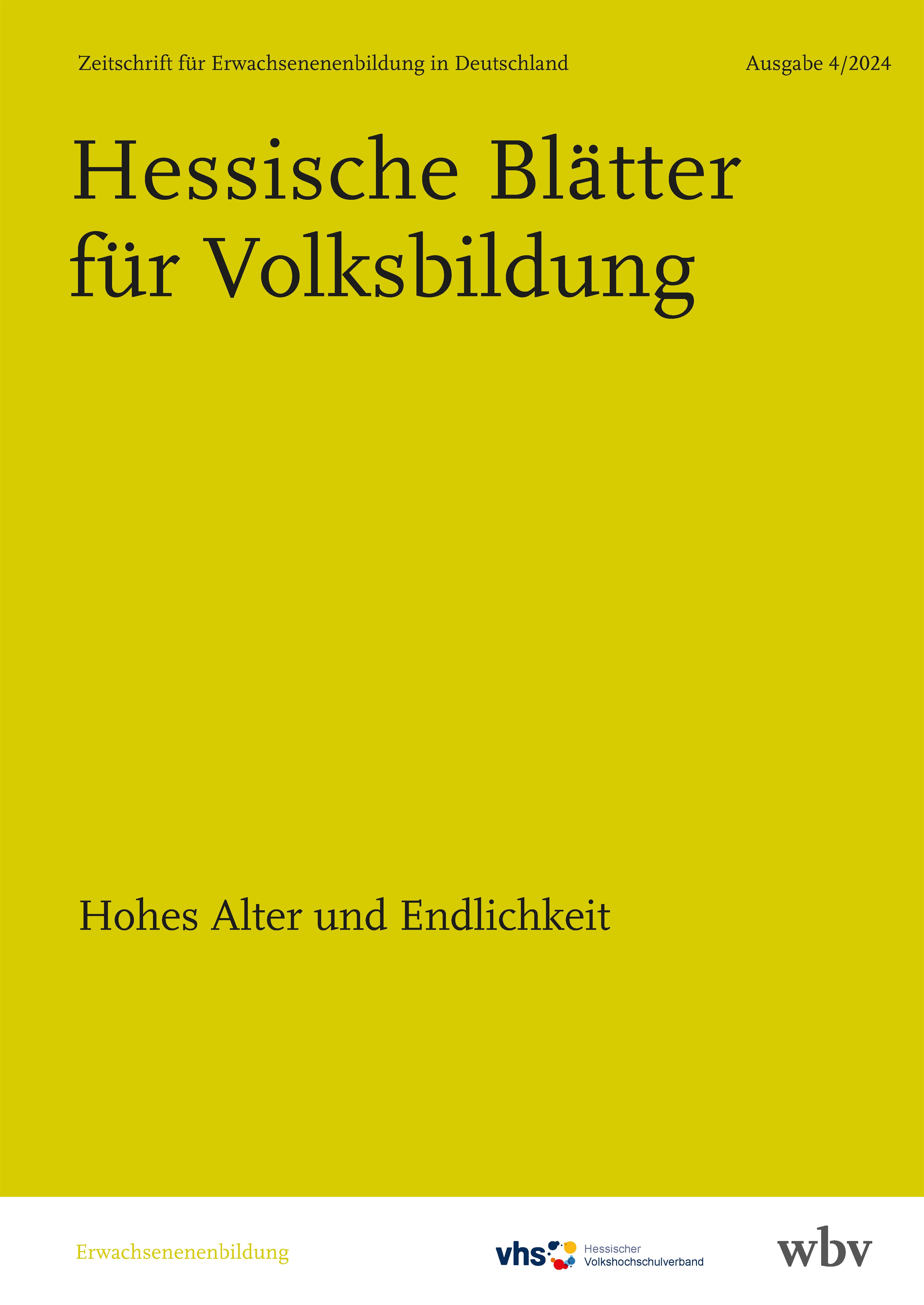 Hohes Alter und Endlichkeit