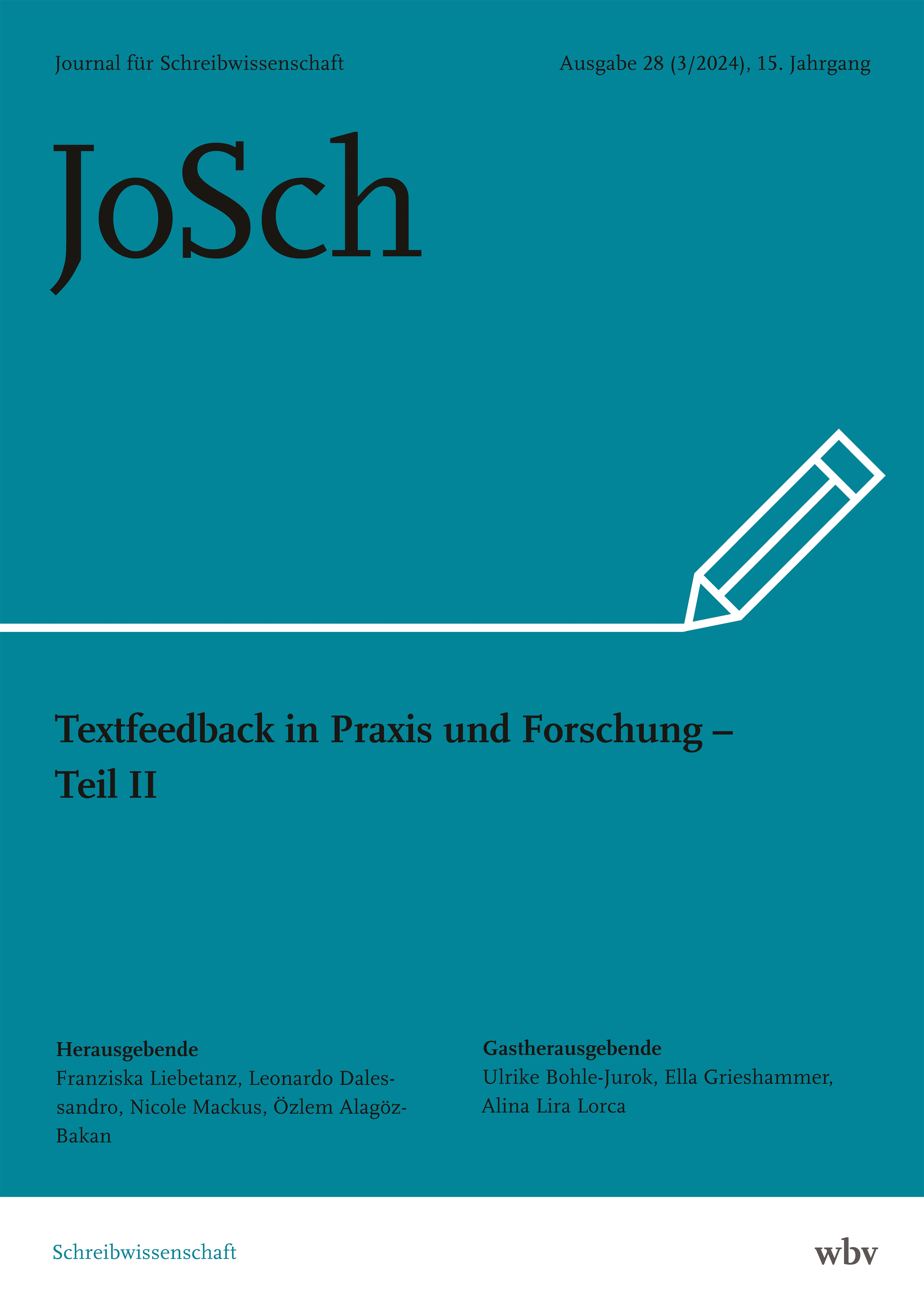 Ausgabe 28: Textfeedback in Praxis und Forschung - Teil II