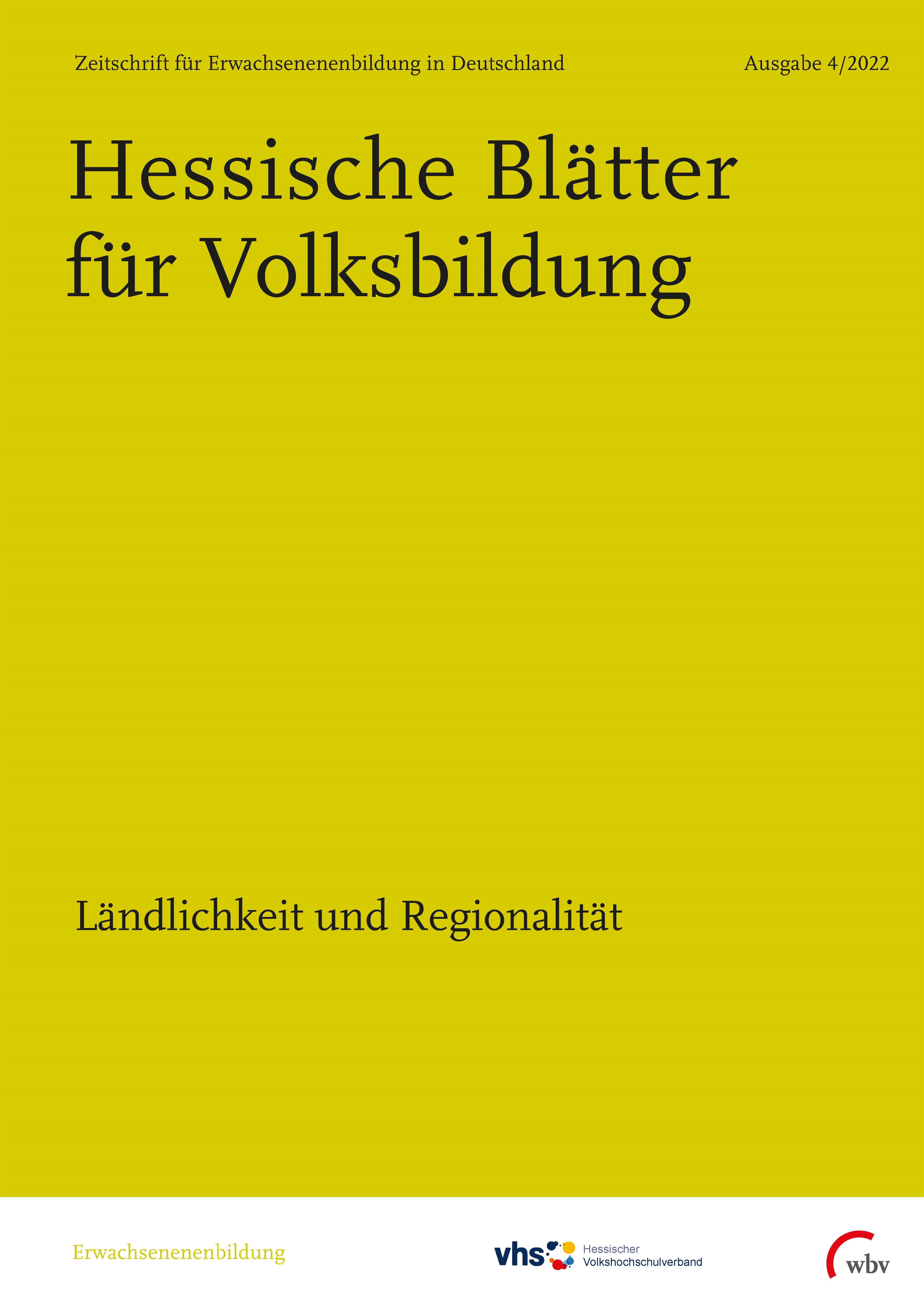 Ländlichkeit und Regionalität