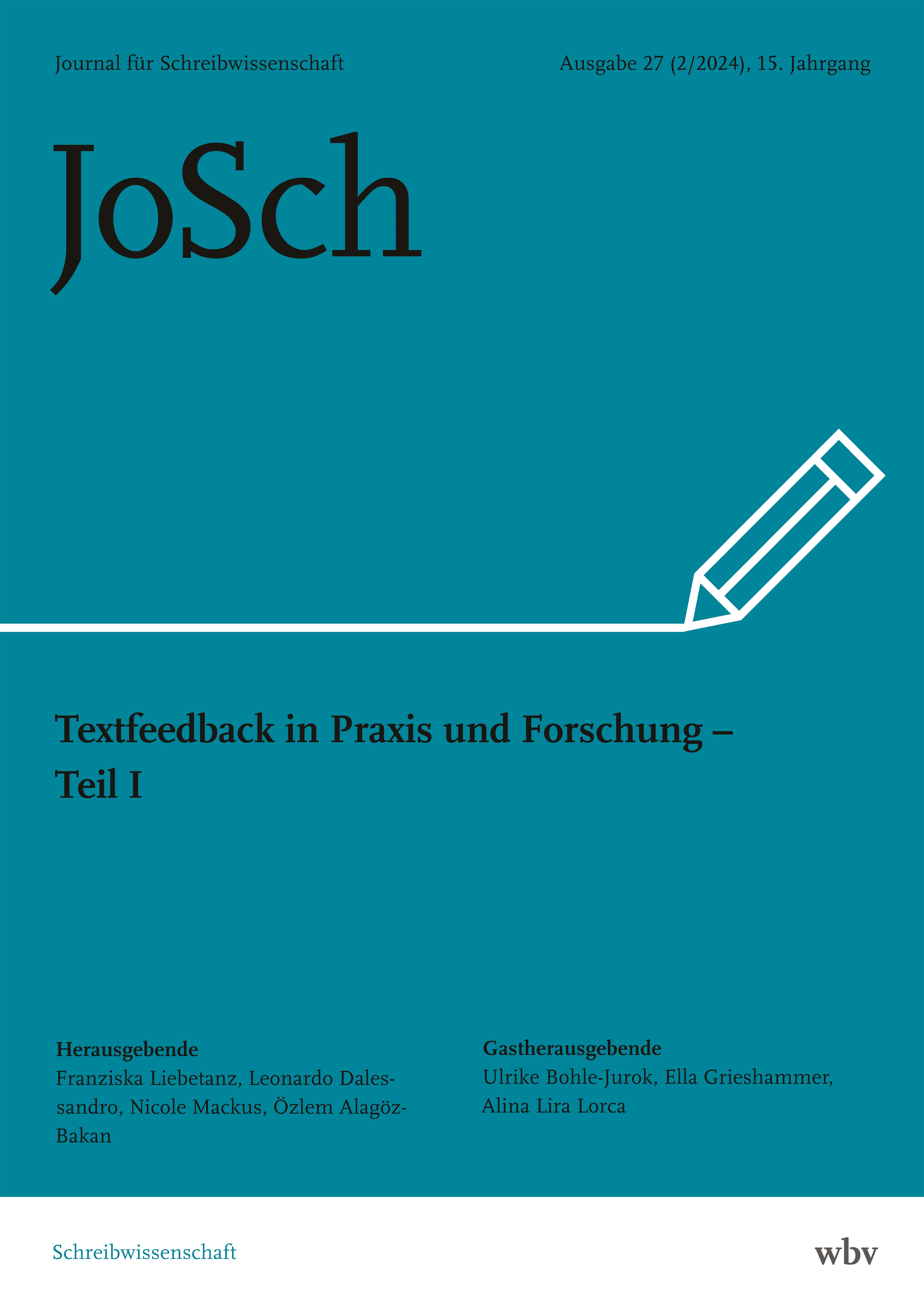 Ausgabe 27: Textfeedback in Praxis und Forschung – Teil I