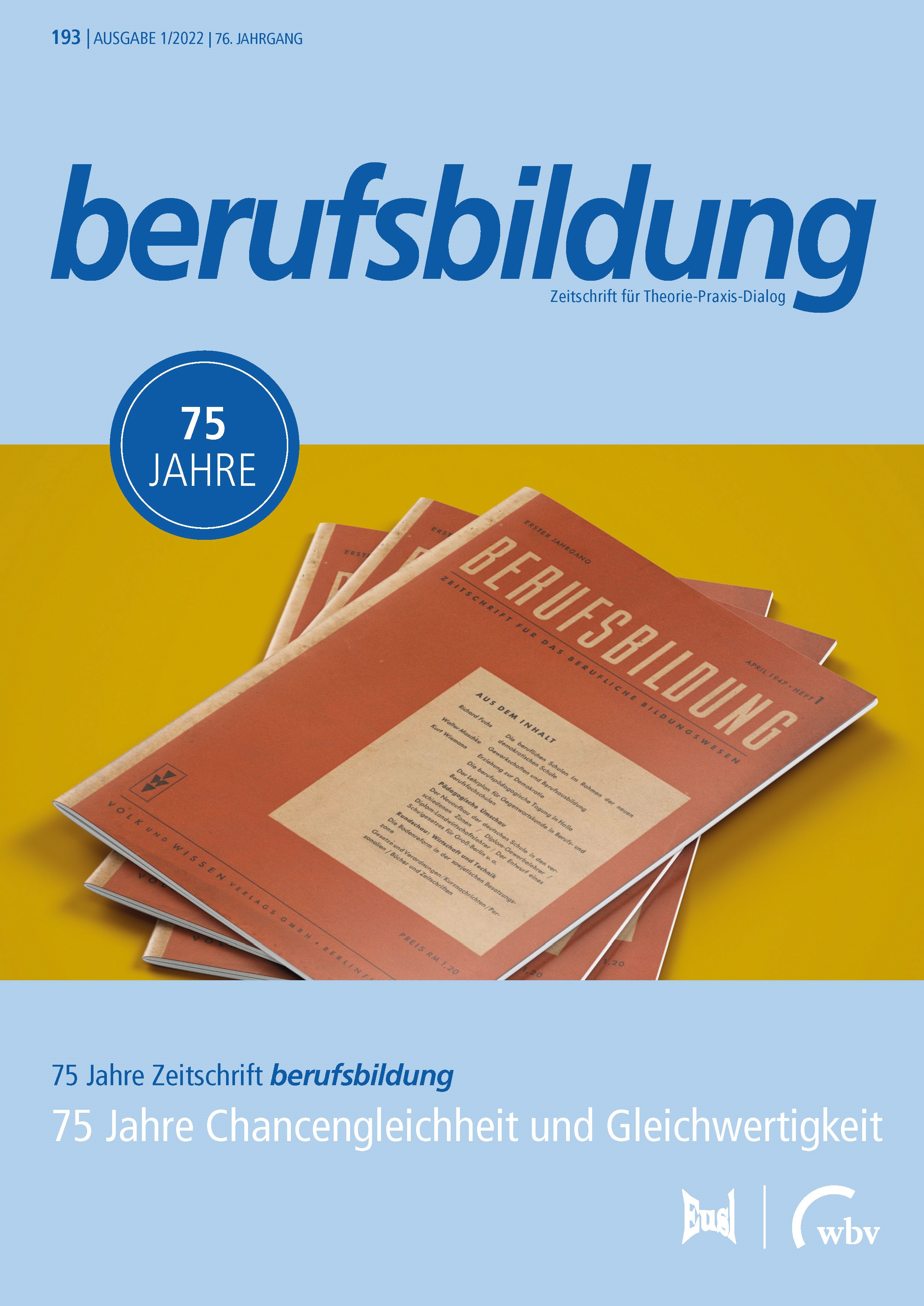 75 Jahre "berufsbildung"