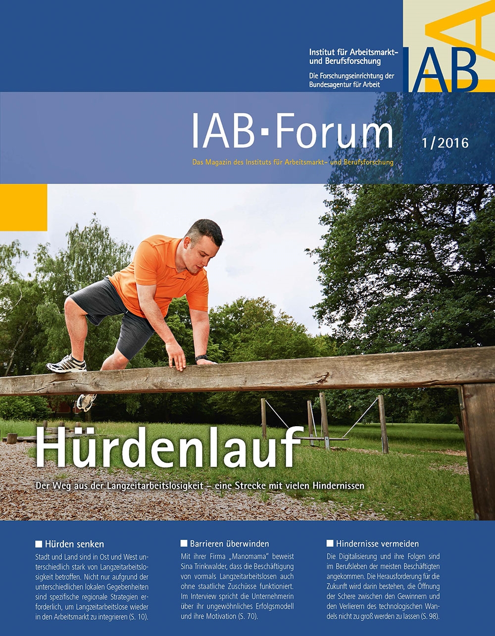 IAB-Forum 01/2016: Hürdenlauf