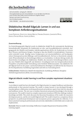 Didaktisches Modell EdgeLab: Lernen in und aus komplexen Anforderungssituationen