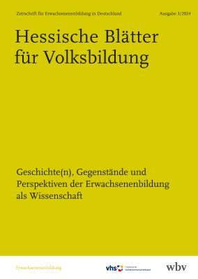 Inhalt: Hessische Blätter für Volksbildung 3/2024