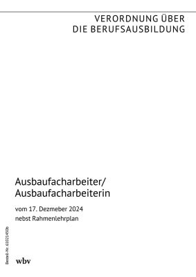 Ausbaufacharbeiter/Ausbaufacharbeiterin