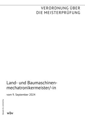 Land- und Baumaschinenmechatronikermeister/-in