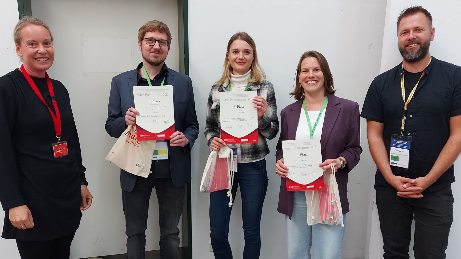 Auf dem Foto von links nach rechts: Vanessa Leppert, Christian Noll, Jasmin Fuhrmann, Lena Mazurkiewicz und Tim Zosel